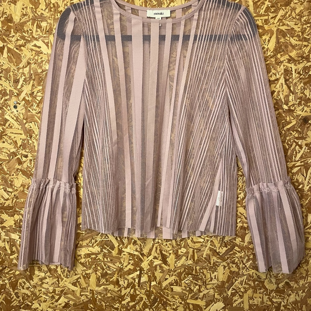 !!PINK SEE THROUGH TOP!! (Long sleeve)